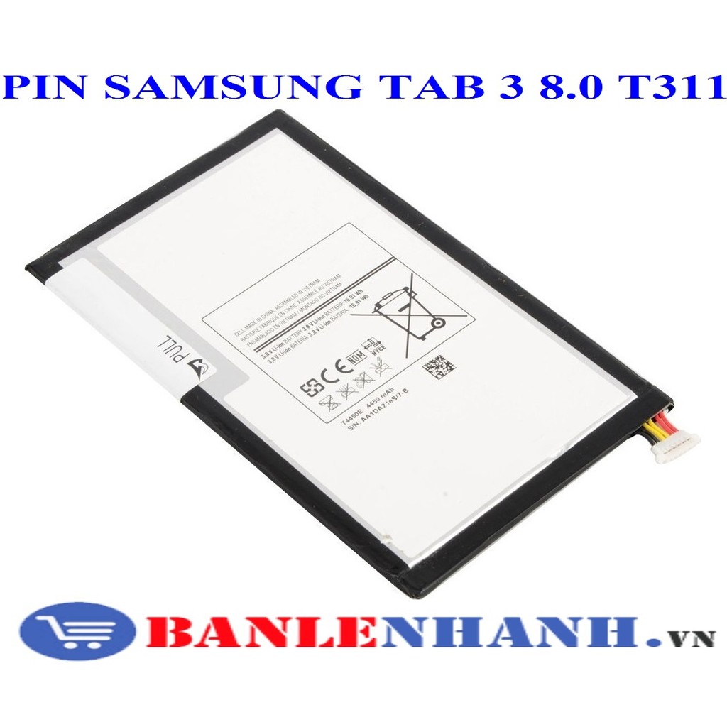 PIN SAMSUNG TAB 3 8.0 T311 [PIN NEW 100%, ZIN ]