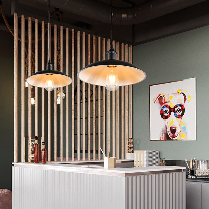Đèn thả MONSKY treo trần trang trí bàn ăn, quán cafe, cửa hàng thời trang đẹp mắt dùng bóng LED Edision ST64