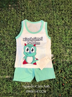 Bộ ba lỗ cotton cho bé (combo set 5 bộ)