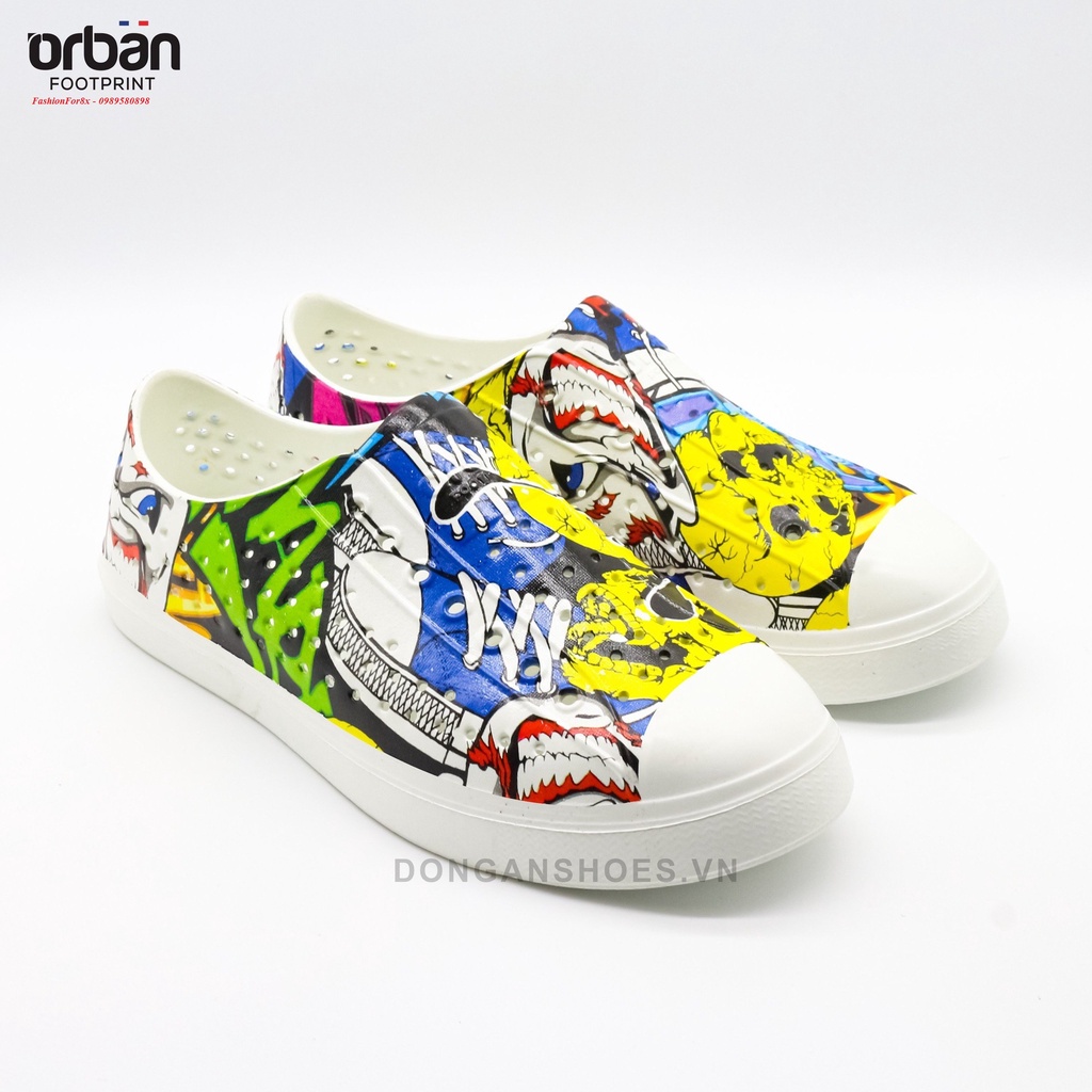 Giày nhựa Orban in hình cho cả gia đình, made in Viet Nam - pb100 - Màu GRAPHIC