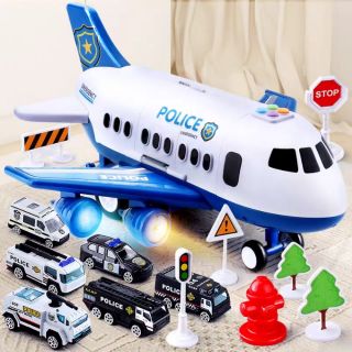 Đồ chơi máy bay cảnh sát cỡ lớn cho bé