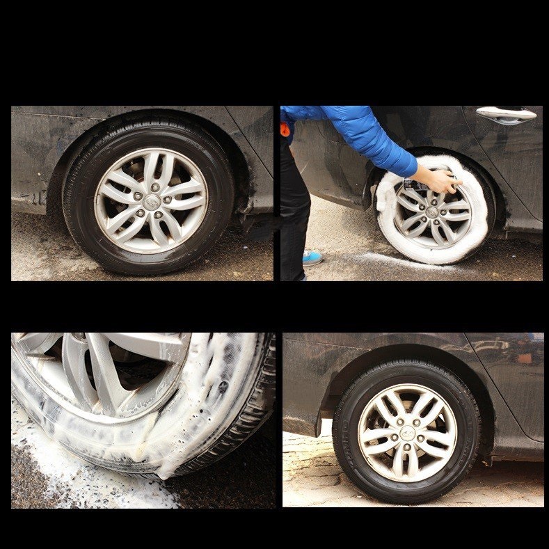 Chai xịt bọt rửa lốp xe ô tô chuyên dụng Getsun Hando 650ml