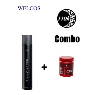 Combo gôm xịt tóc Silhouette 420 ml +  Sáp vuốt tóc Osis THRILL 3 giá rẻ CB18