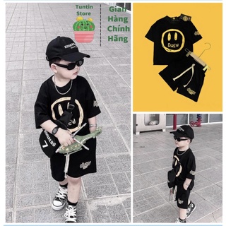Bộ đồ bé trai Drew cộc tay phong cách cá tính size Đại(8-38kg) 2 3 4 5 6 7 8 9 tuổi