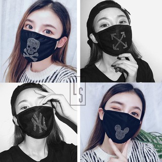 Khẩu trang đính đá streetwear - Khẩu trang chống bụi