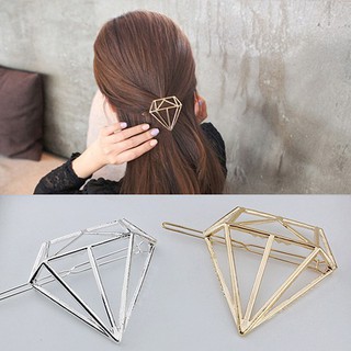 Kẹp tóc trang trí hình viên kim cương rỗng