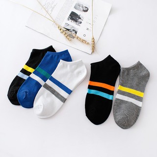 [SIÊU RẺ] Set 5 đôi vớ tất nam hàng đẹp 2 kẻ - Mẫu 19