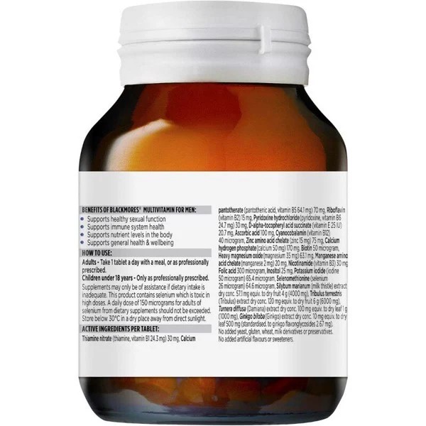 [Mã FMCGMALL - 8% đơn 250K] Viên uống vitamin tổng hợp Blackmores Multivitamin Hộp 50 Viên | BigBuy360 - bigbuy360.vn