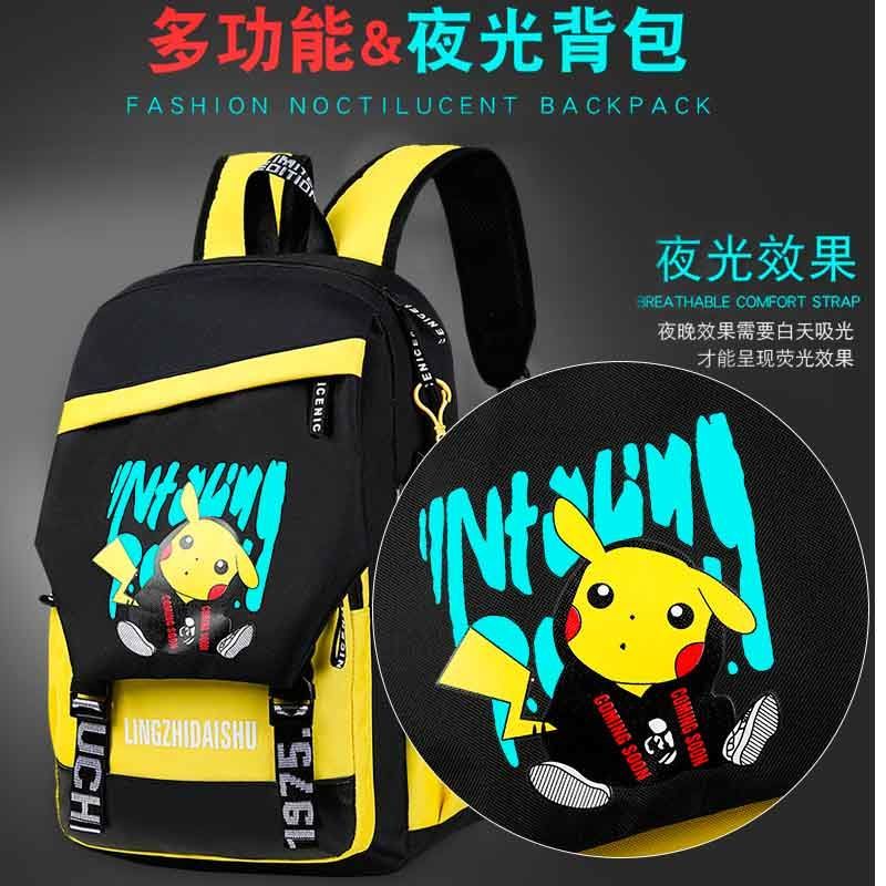 Balo Đi Học In Hình Pikachu Thời Trang Cho Học Sinh Tiểu Học