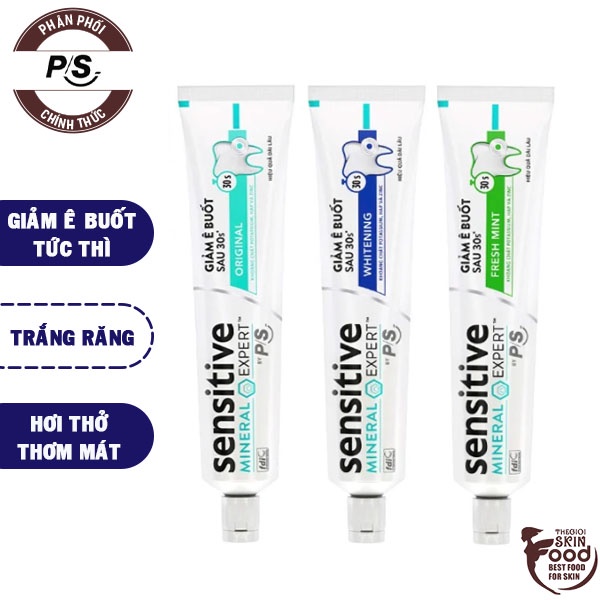 Kem Đánh Răng Giảm Ê Buốt Sau 30 Giây P/S Sensitive Mineral Expert 100g