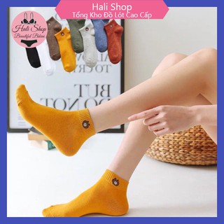 Tất gấu cute ❤️freeship❤️ set 10 đôi tất hình gấu siêu xinh
