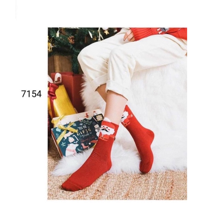 Tất noel free size