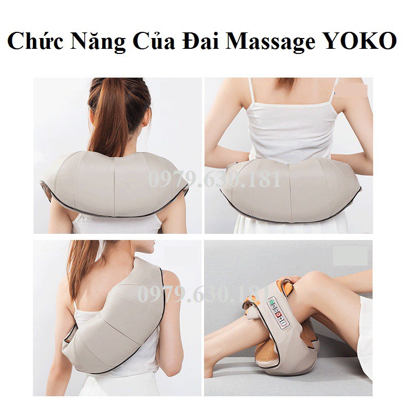 Máy Massage Hồng Ngoại YOKO Nhật Bản Đa Năng Massage vai gáy, bụng, Cổ, lưng eo