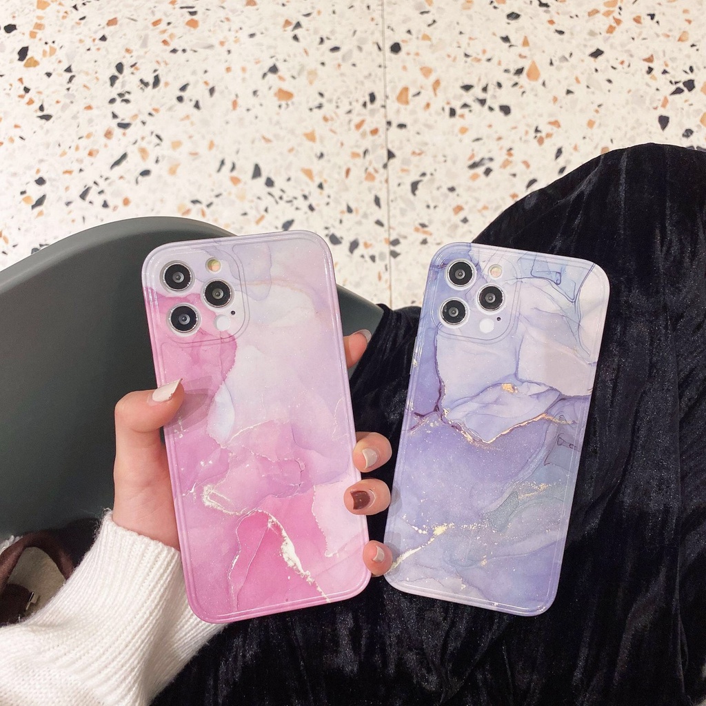 Ốp lưng vân đá loang màu IPhone 6S Plus 11 6 7 8 Plus 12 mini 12 pro max X Se 2020 6SPlus 7Plus 6Plus 8Plus XS
