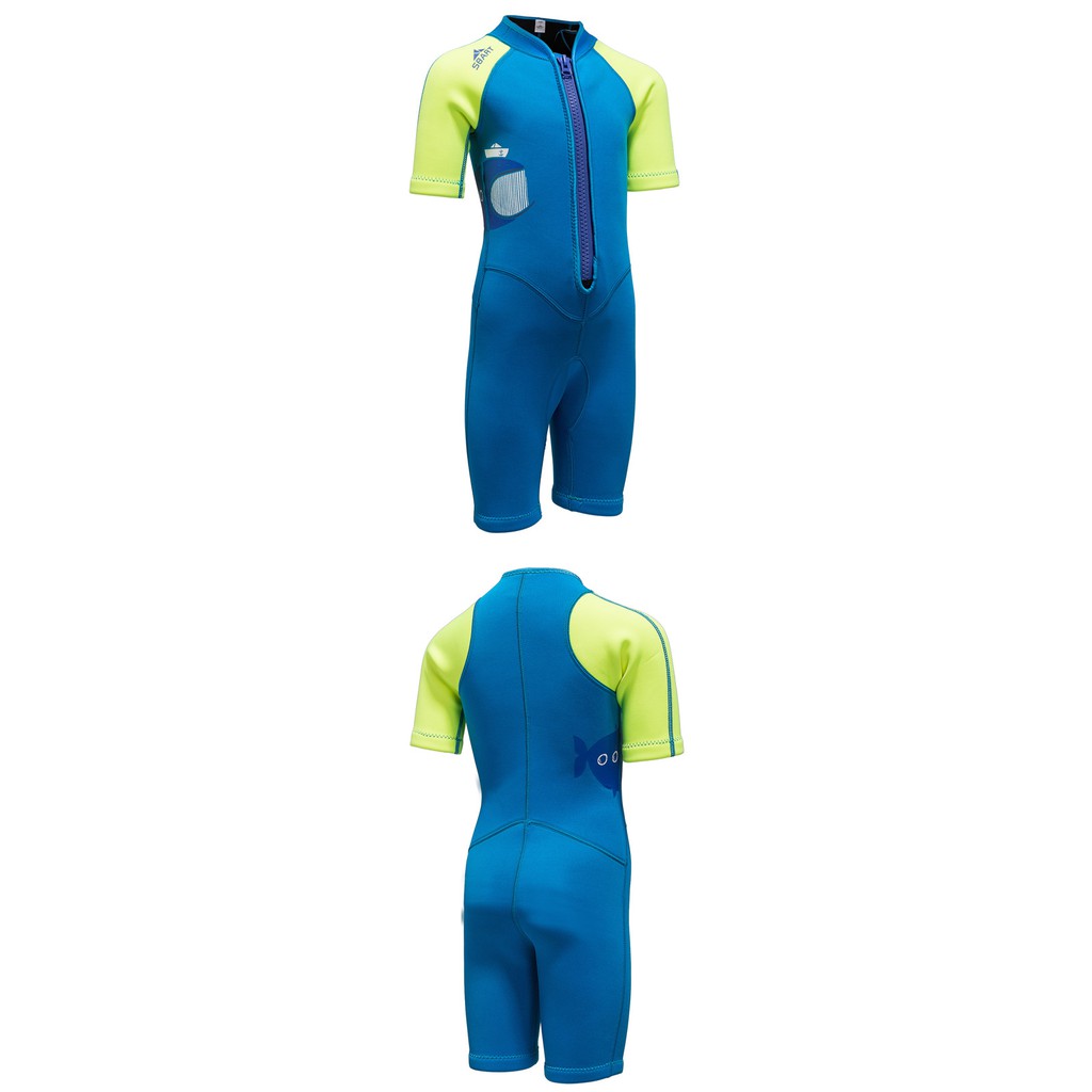 BỘ BƠI GIỮ NHIỆT NGẮN TAY (WETSUIT 2MM) SBART CHO BÉ