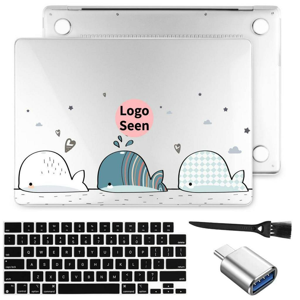 Ốp Điện Thoại Trong Suốt 4 Trong 1 Cho MacBook Pro Air M2 M1 A2681 A2779 A2337 A2338 Air11 12 13 A2179 A1932 A1466 Pro13 14 15 16 2023 A2780 A242 A199 A2159 A217 A217 A19 A219 A19 A19 A19 A30