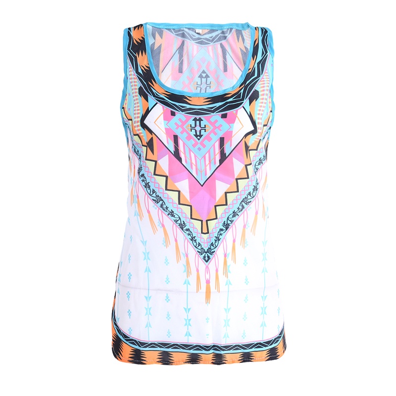 Áo Thun Sát Nách In Họa Tiết Phong Cách Boho Thời Trang Mùa Hè Cho Nữ