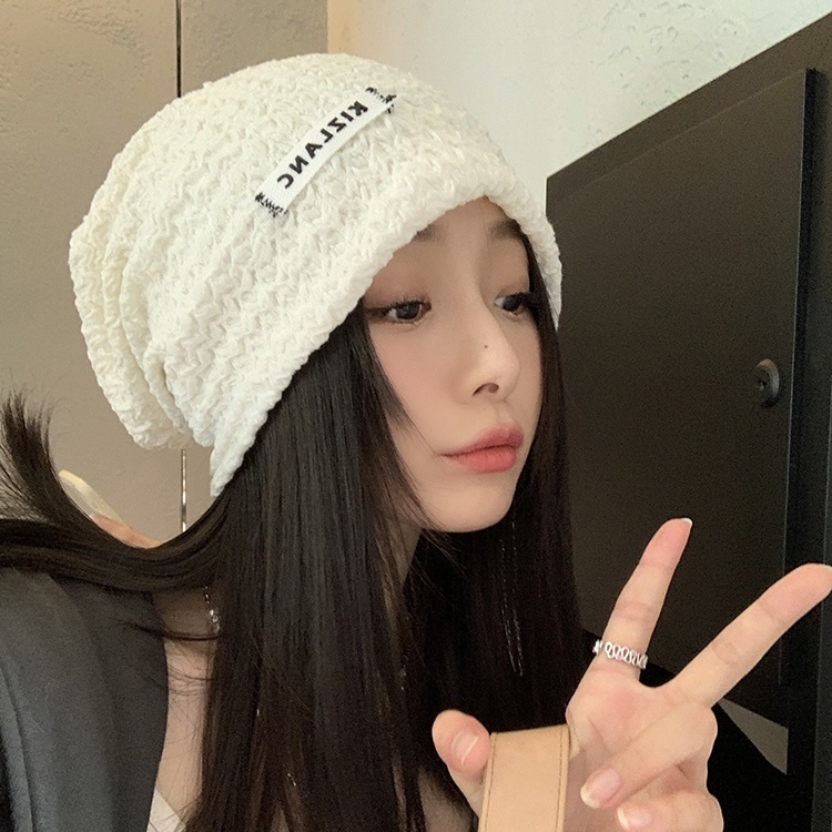 Mũ MG STUDIO vải cotton thiết kế gấp nếp