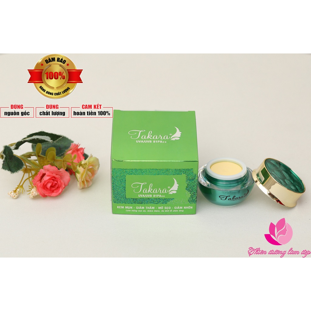 Kem Mụn, Giảm thâm, Mờ sẹo, Giảm nhờn 5 in 1 TAKARA - 15g