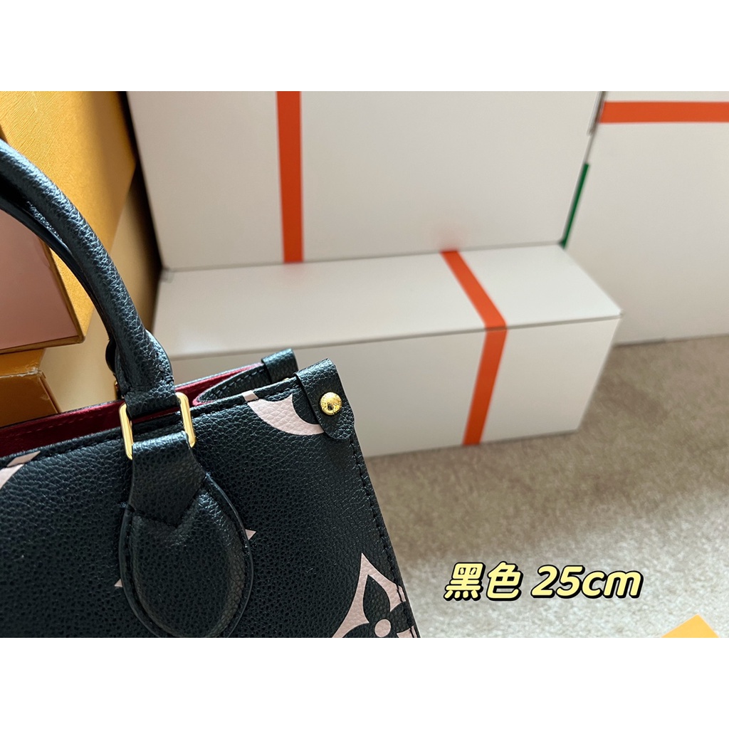 Túi xách nữ da thật thời trang cao cấp Louis Vuitton LV thiết kế họa tiết logo, phong cách sang trọng