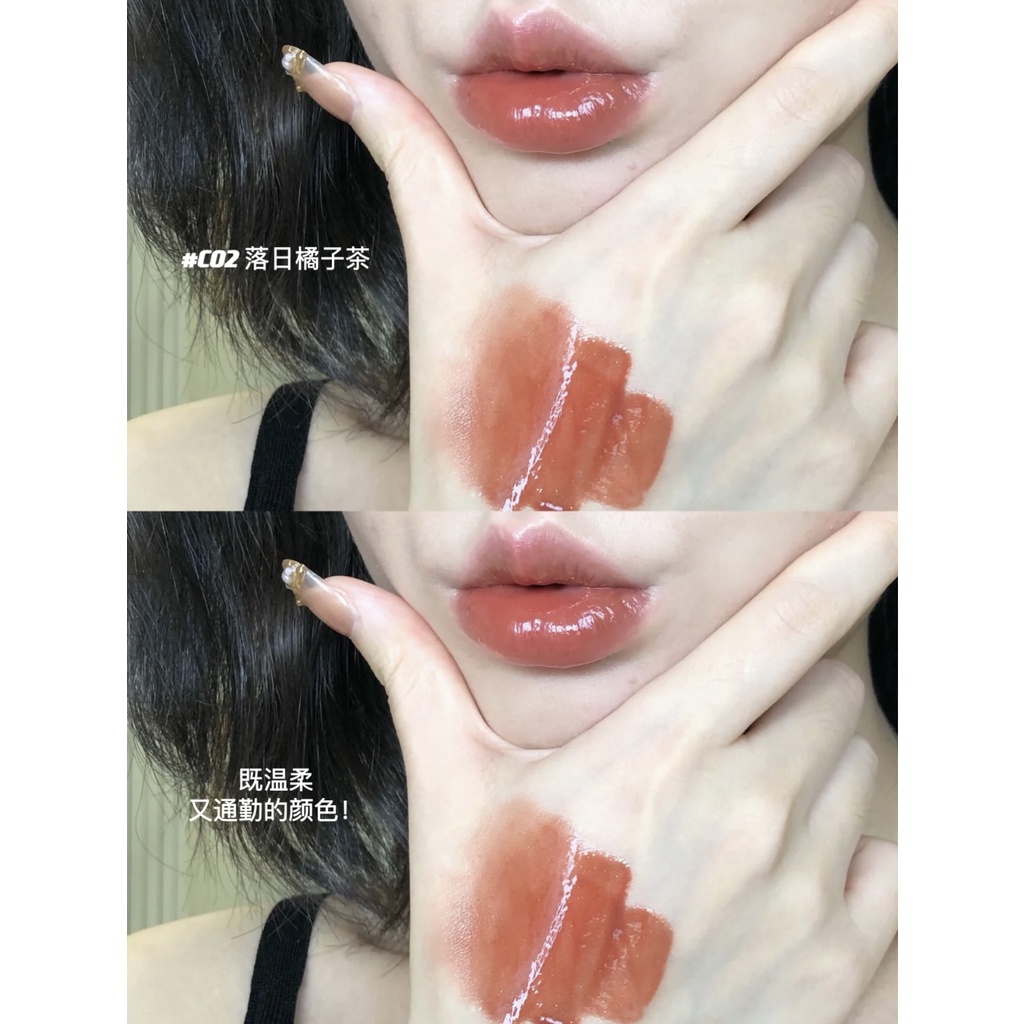 Son Bóng Judydoll Tráng Gương Đầu Cọ Silicon Trọng Lượng Nhẹ Màu Trà Nước Không Dính Cốc