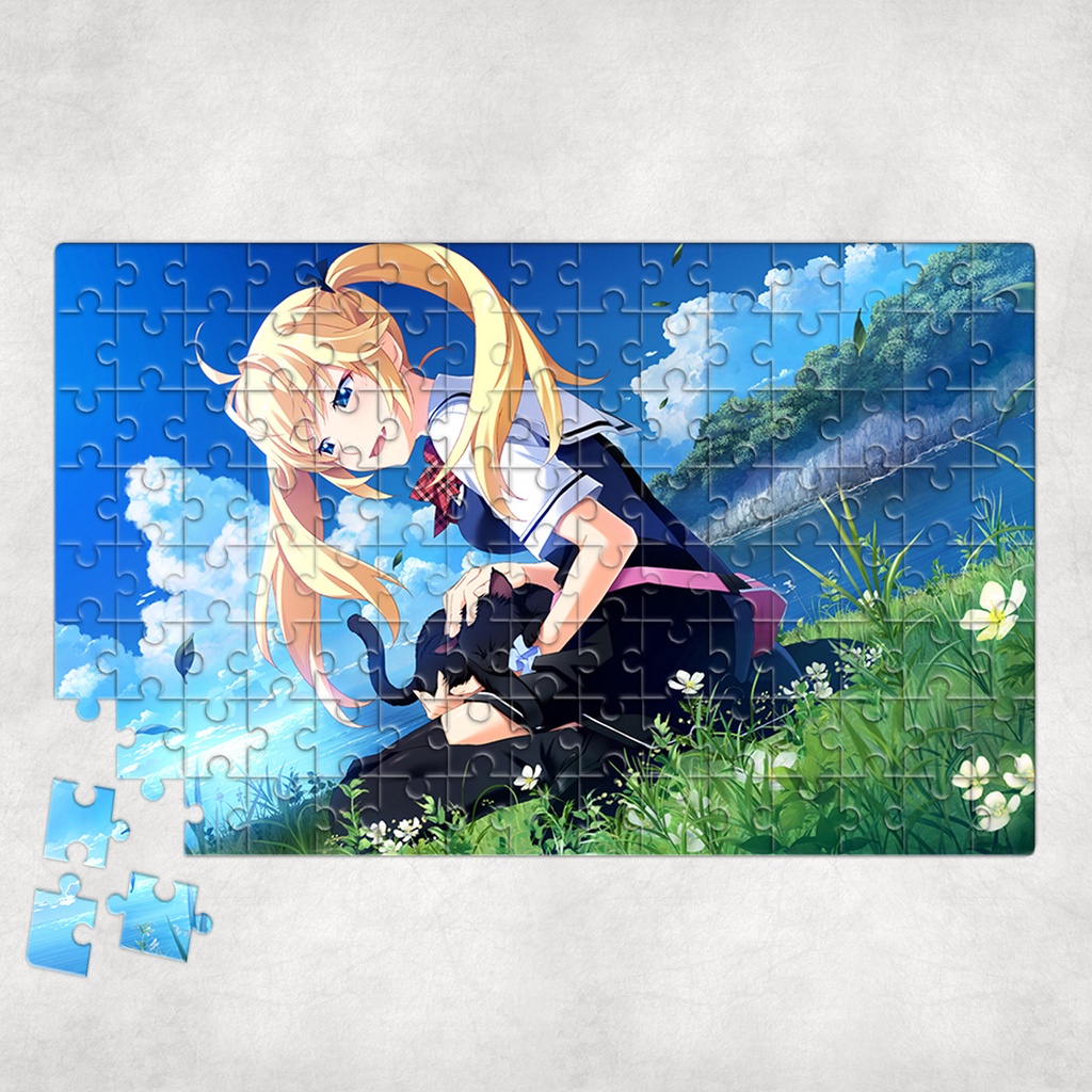 Tranh ghép hình A4, A5 Anime, xếp hình GRISAIA - Mẫu 1