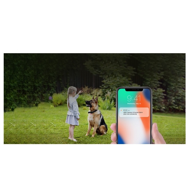 Camera Wifi ngoài trời quay quét ỐNG KÍNH KÉP EZVIZ C8PF full HD1080P, chính hãng