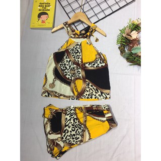 Set Lanh Cổ Yếm Quần Giả Váy - thiết kế cho bé yêu đi chơi cực sang chảnh