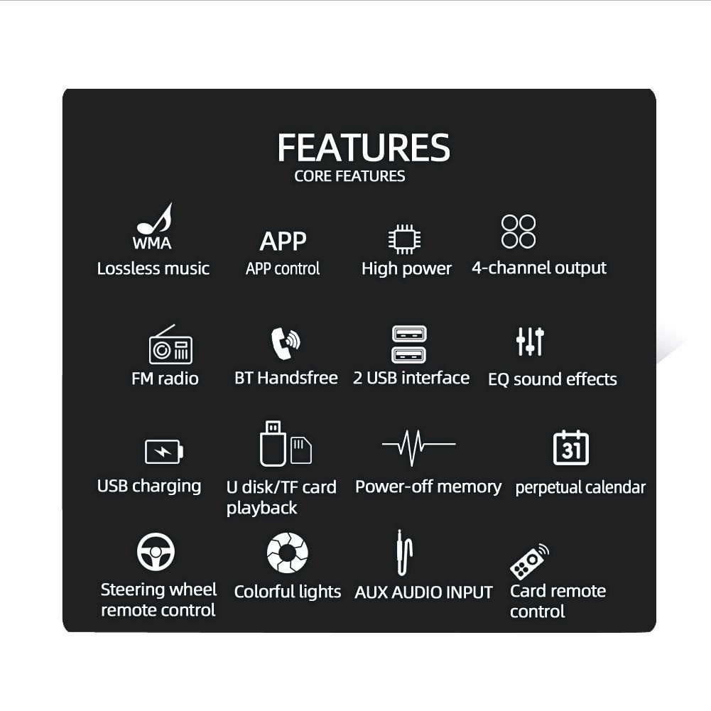 Máy Nghe Nhạc MP3 / FM / USB / AUX Rảnh Tay Cho Điện Thoại