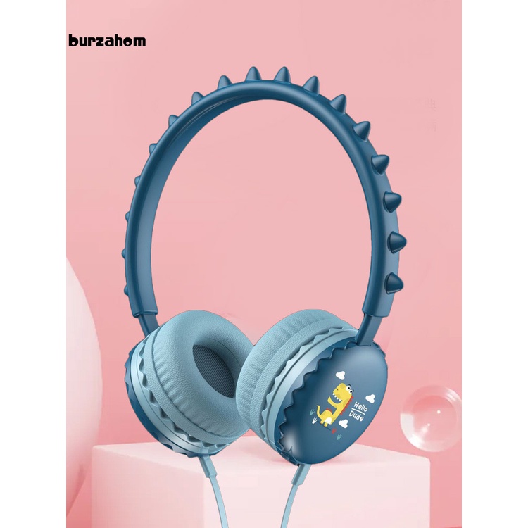 Tai nghe chụp tai có mic họa tiết hoạt hình cho điện thoại