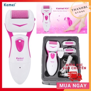 Máy mài gót chân Kemei KM2502 hàng chuẩn sạc TN194 - ThanhBL Store