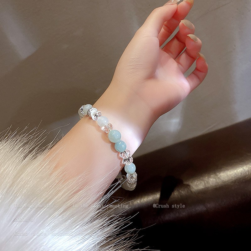 Vòng Tay Hai Lớp Đính Đá Pha Lê Tự Nhiên Thời Trang Phong Cách Dân Tộc | BigBuy360 - bigbuy360.vn