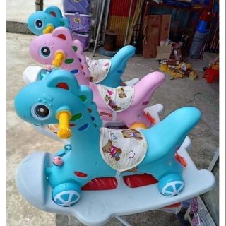Ngựa bập bênh, chòi chân 2 in 1