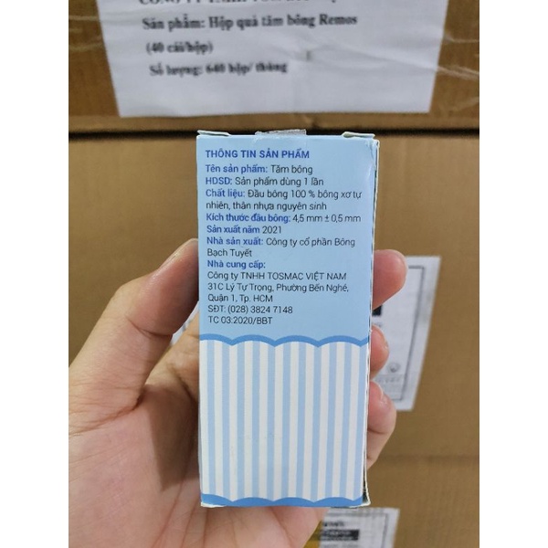 TĂM BÔNG NGOÁY TAI TÚI 40 QUE - HÀNG TẶNG