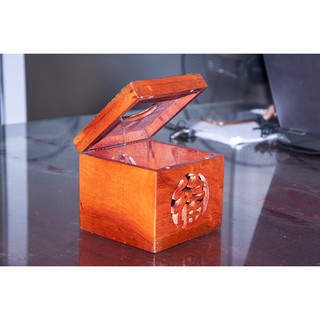 Hộp khăn giấy vuông (gỗ hương)