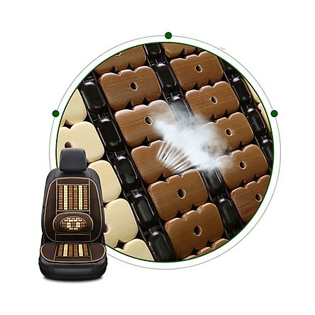 Đệm lót ghế xe ô tô, xe hơi hạt tre cao cấp chống nóng, ẩm, thoáng khí, giúp lưu thông máu, giảm đau lưng