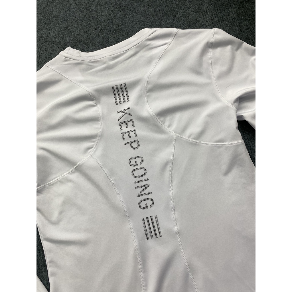 ÁO THUN NỮ TAY DÀI ___KEEP GOING  thể thao gym -yoga ___co giãn mã TN 020