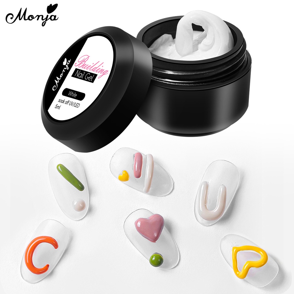 Keo dán nối dài móng tay Monja chống dính dễ sử dụng cao cấp 5ml