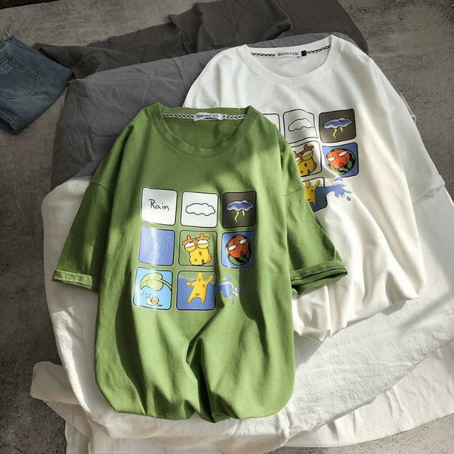 Áo Thun tay lỡ Unisex Rain