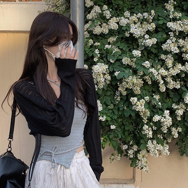 Áo Khoác cardigan Dệt Kim Tay Dài Chống Nắng Thời Trang Mùa Hè Cho Nữ