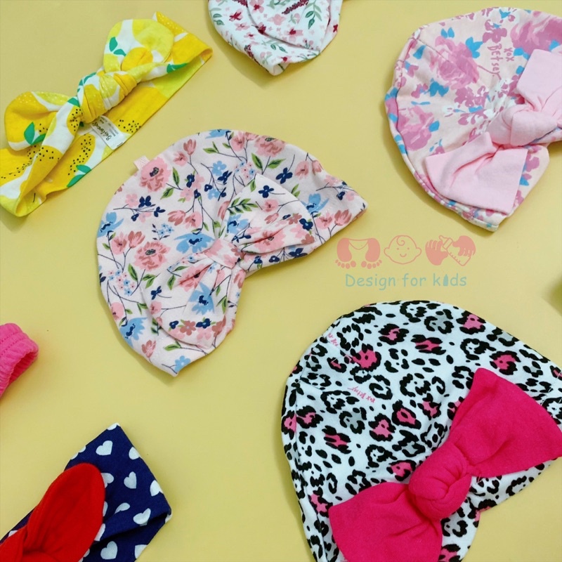 Turban / Nơ đeo đầu các hãng hàng xuất xịn cho bé gái 0-2 tuổi