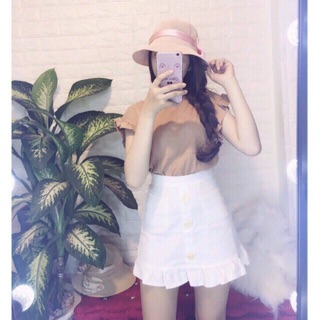 CHÂN VÁY ĐUÔI CÁ ĐÍNH NÚT( chân váy nút)