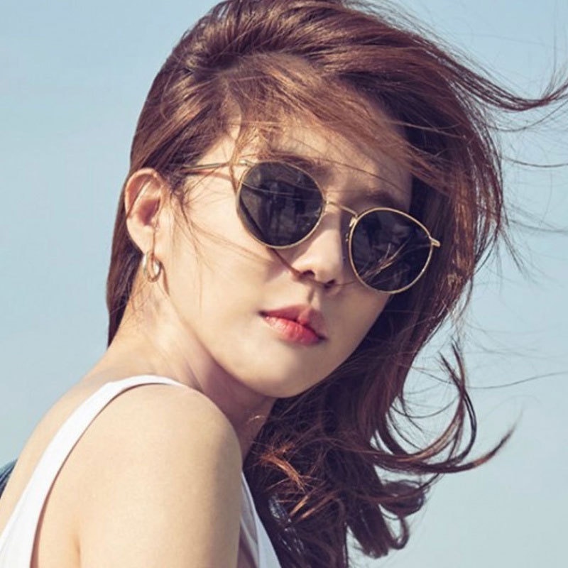 Kính râm mát thời trang nam nữ phong cách Hàn Quốc kính mát kim loại mắt kính chống tia UV bảo vệ mắt đẹp sang trọng 209