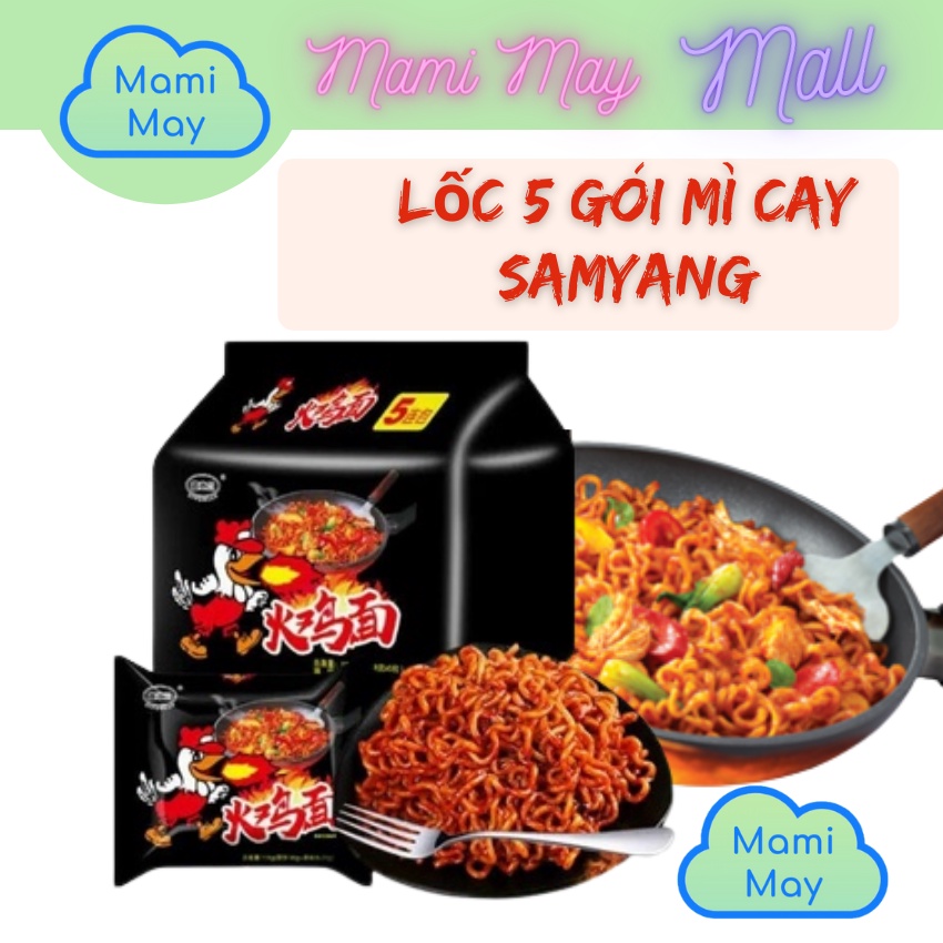 Mì Gà Cay Khô Samyang Lốc 5 Gói (140g X 5 Gói)