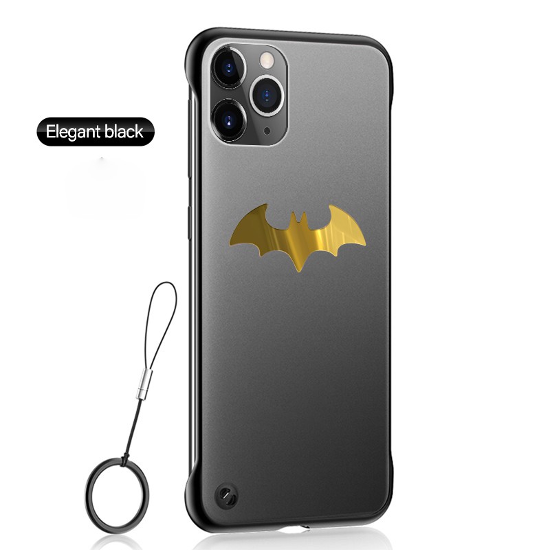 Ốp điện thoại PC nhám siêu mỏng mẫu kim loại Batman hít nam châm cho iPhone 11 Pro Max x xr XS max 8 7 6s 6 Plus