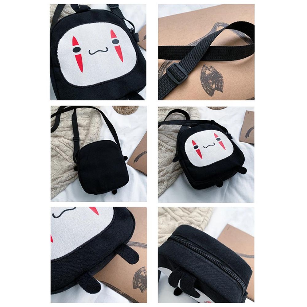 Túi đeo chéo họa tiết hoạt hình màu sắc tùy chọn phong cách Nhật Bản thời trang cho nữ