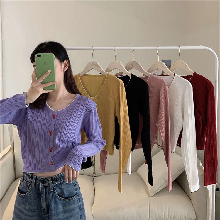 SUXI Áo Sơ Mi Nữ Tay Dài Kẻ Sọc Nhiều Màu