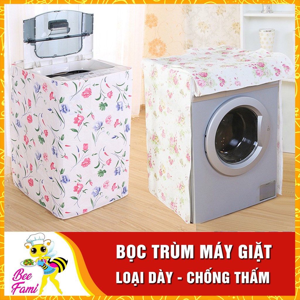 Bọc máy giặt cửa ngang loại dầy hàng xuất Nhật (giao ngẫu nhiên nhiều hoa văn)