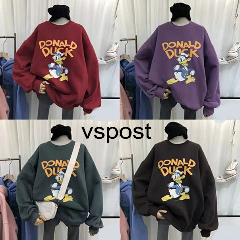 Áo Sweater nỉ thu đông nam nữ unisex gucci donald vspost