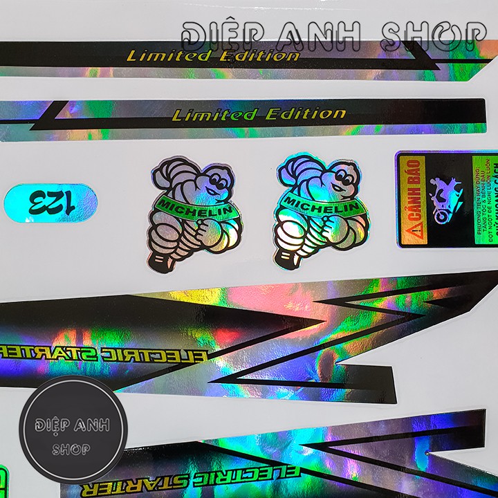 Tem xe Dream 7 màu - Tem chế xe Dream